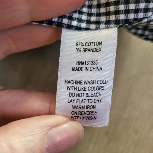 Socialite Black & White Gingerham Crop Top Size Medium - Picture 3 of 7